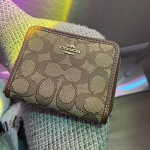 Coach Brown Monogram Wallet